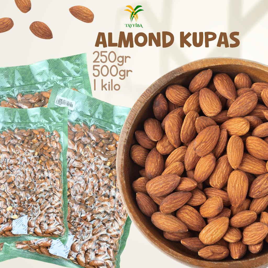 

KACANG ALMOND KUPAS 1KG/ 500GR/ 250GR ORIGINAL