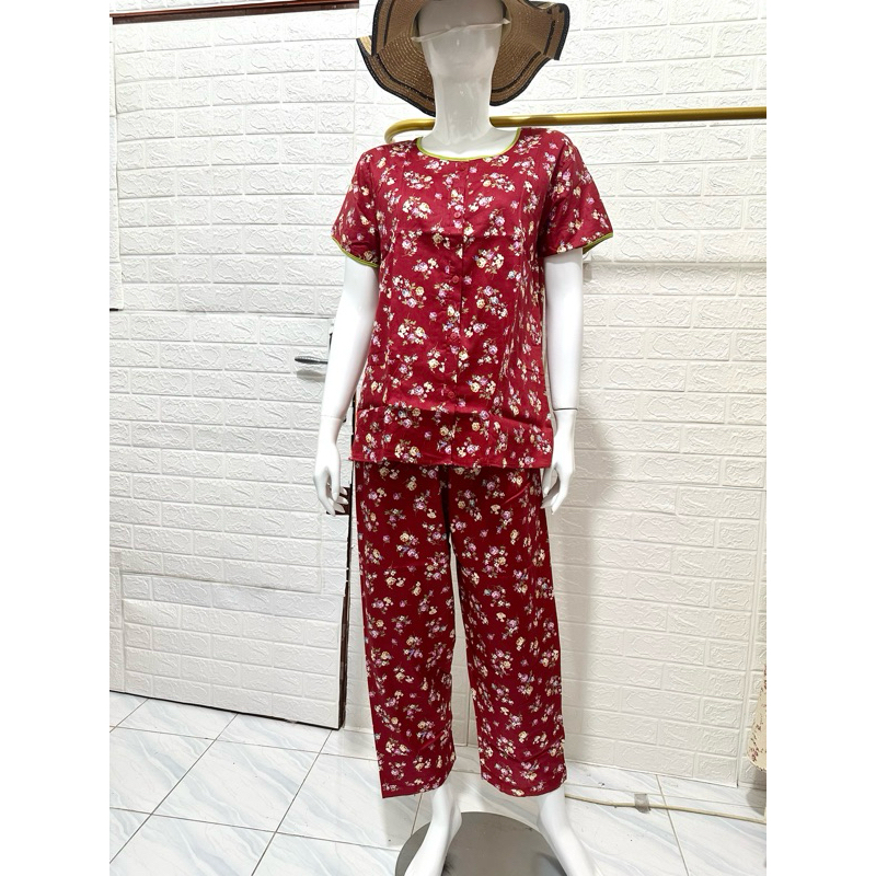 Piyama Cp L Set celana panjang Katun Sabata Halus pretty girl