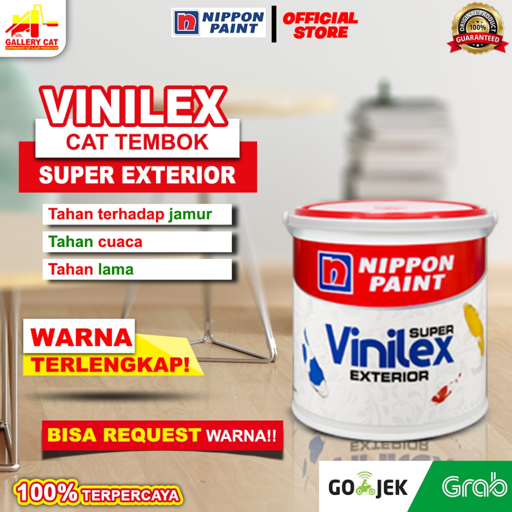 NIPPON CAT TEMBOK LUAR RUMAH VINILEX SUPER EXTERIOR 5KG