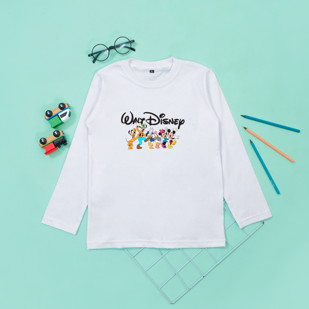 Baju Kaos Disney Anak Perempuan Laki Laki 1-12 Tahun Kaos Mickey Anak Perempuan Laki Laki Kaos Impor