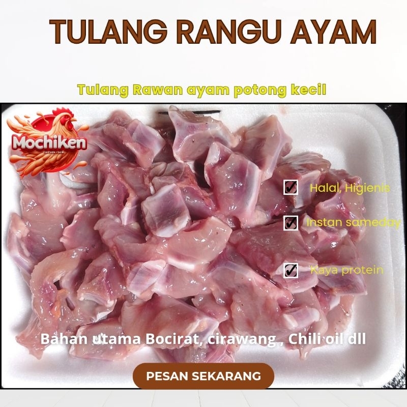 

tulang Rangu ayam slice kecil