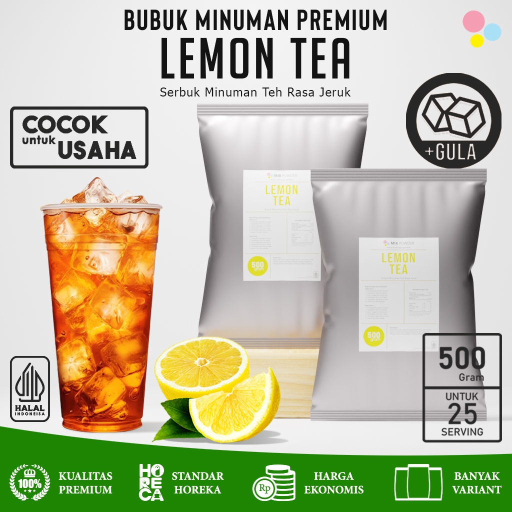 

Bubuk Minuman Rasa Lemon Tea Powder 500 Gr Serbuk Minuman Teh Lemon Instan Drink 500 Gram