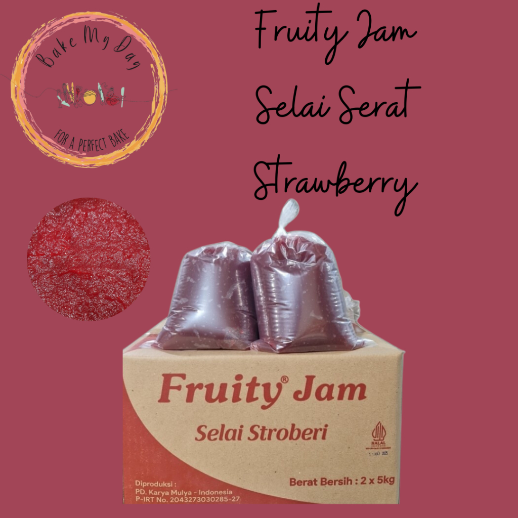 

Selai Serat Strawberry Fruity Jam 250 gr