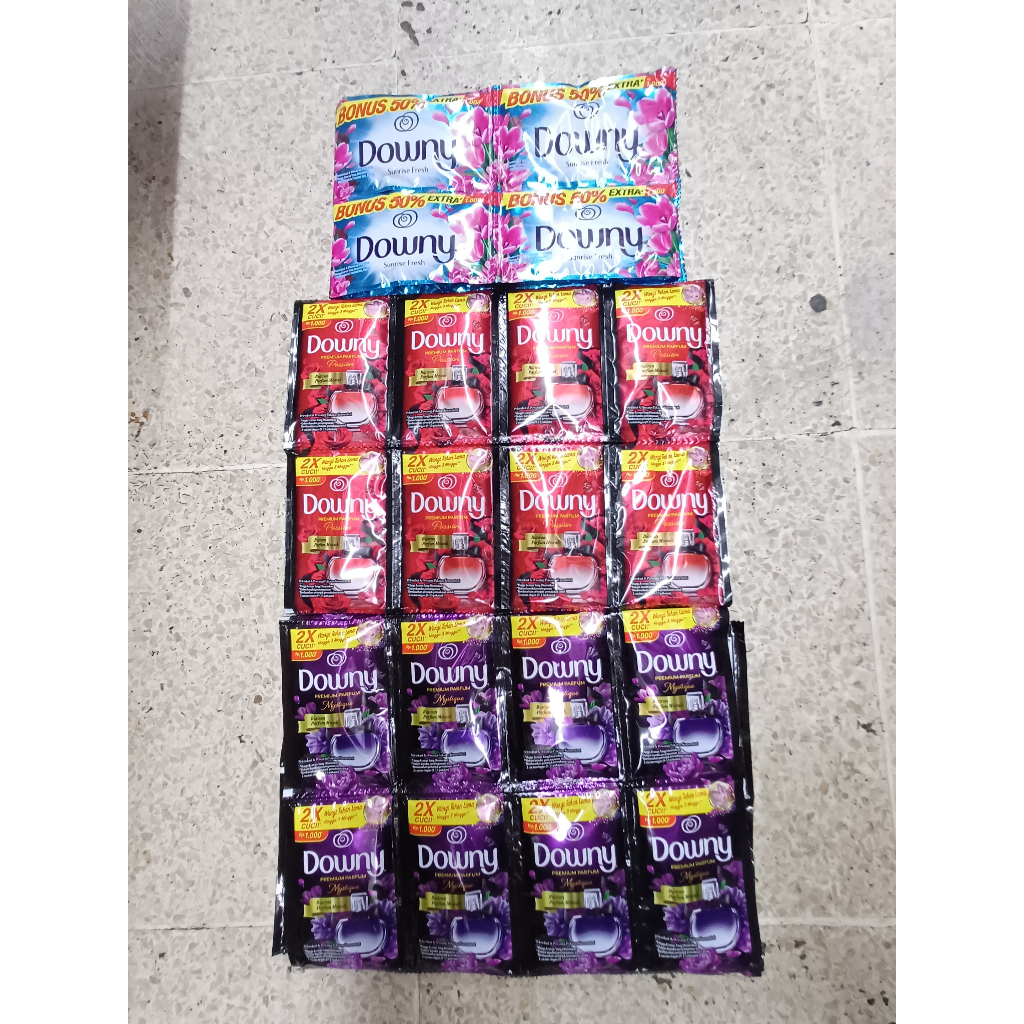 DOWNY 1000 PELEMBUT & PEWANGI PAKAIAN 360 SACHET 1 DUS