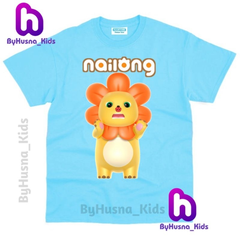 KAOS ANAK BAJU ANAK NAILONG DINO KUNING ANAK UNISEX ANAK CEWE ANAK COWO BALITA BATITA