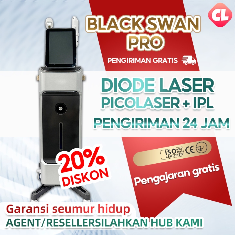 laser picosecond black swan alat clinic kecantikan pico laser diode 2in1 ipl laser hair removal pico