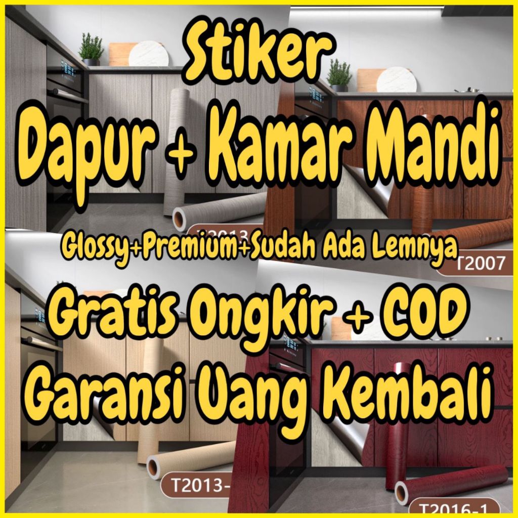 Stiker dapur anti minyak sticker dapur tahan suhu panas wall sticker dapur stiker dinding anti minya