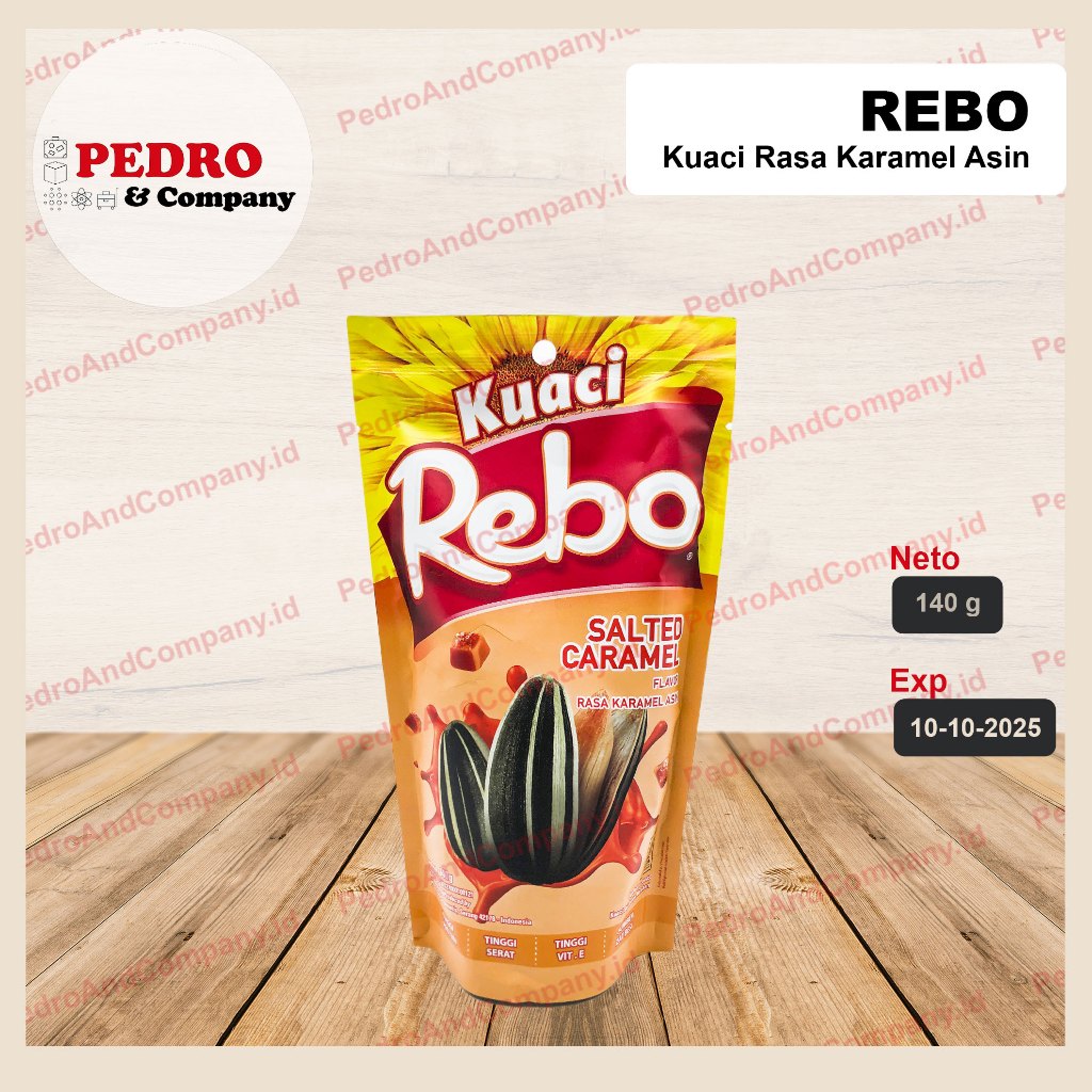 

Rebo - Kuaci matahari salted caramel flavor / sunflower seeds (150 gr)