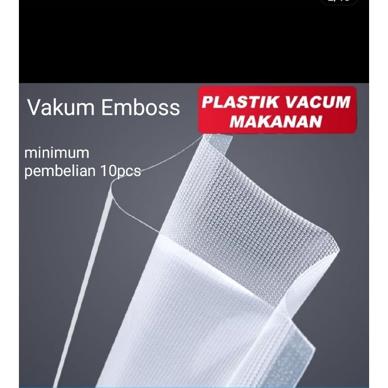 

Plastik Vakum Makanan Emboss ( 4 variasi ukuran)