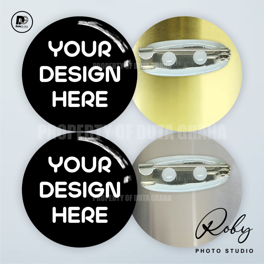 [CUSTOM] PIN PENITI ALUMINIUM / KUNINGAN RESIN Pin Bros Aksesoris Souvenir NAMA LOGO FOTO