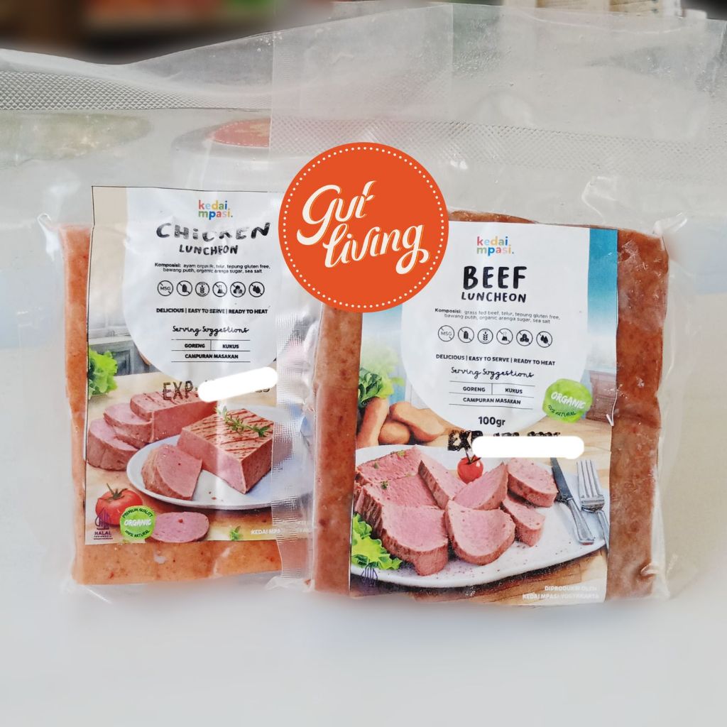 

Luncheon Kornet Beef Chicken Ayam Daging Sapi Blok Lauk Kedai MPASI Bayi Balita Kaya Gizi Gluten Free