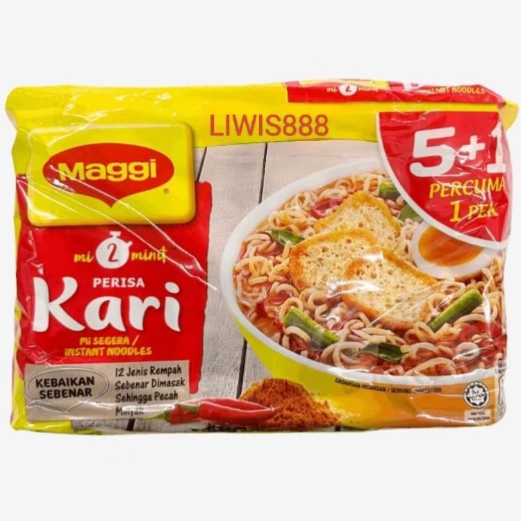 

Mie Maggi Rasa Kari 1 Pack Isi 6 Bungkus