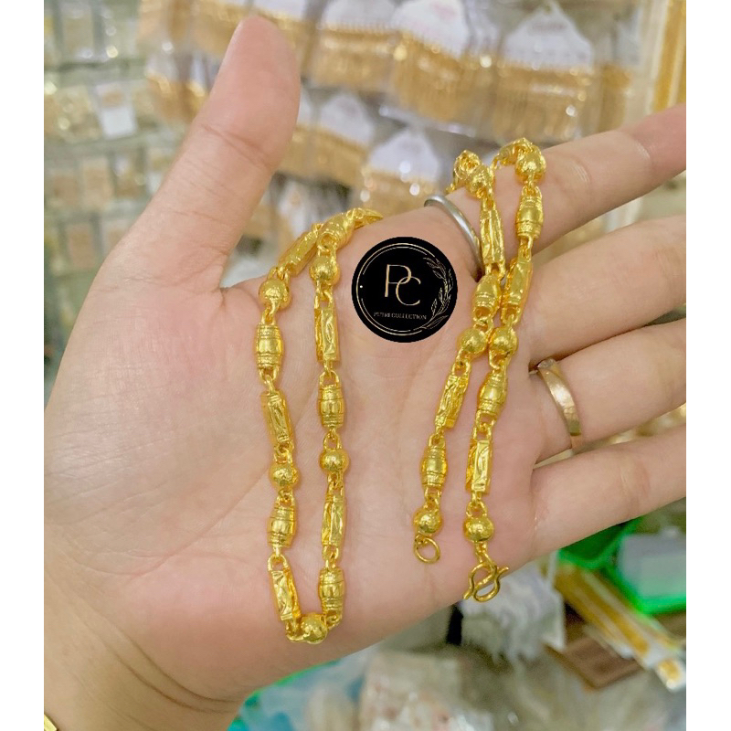 KALUNG BAMBU JUMBO MIRIP emas 24k