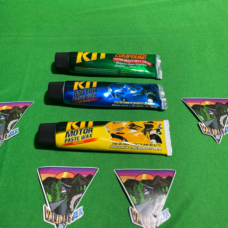 Kit Motor Paste Wax Metallic Pengilap Body Motor Compound Penghilang Lecet