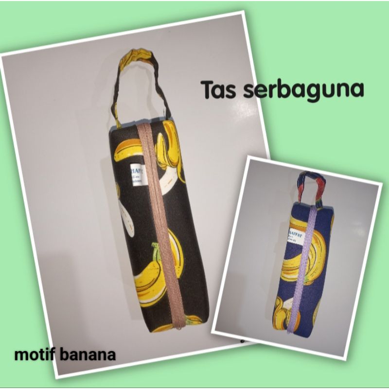 

TAS SERBAGUNA|TEMPAT PENSIL|TAS MOTIF BANANA