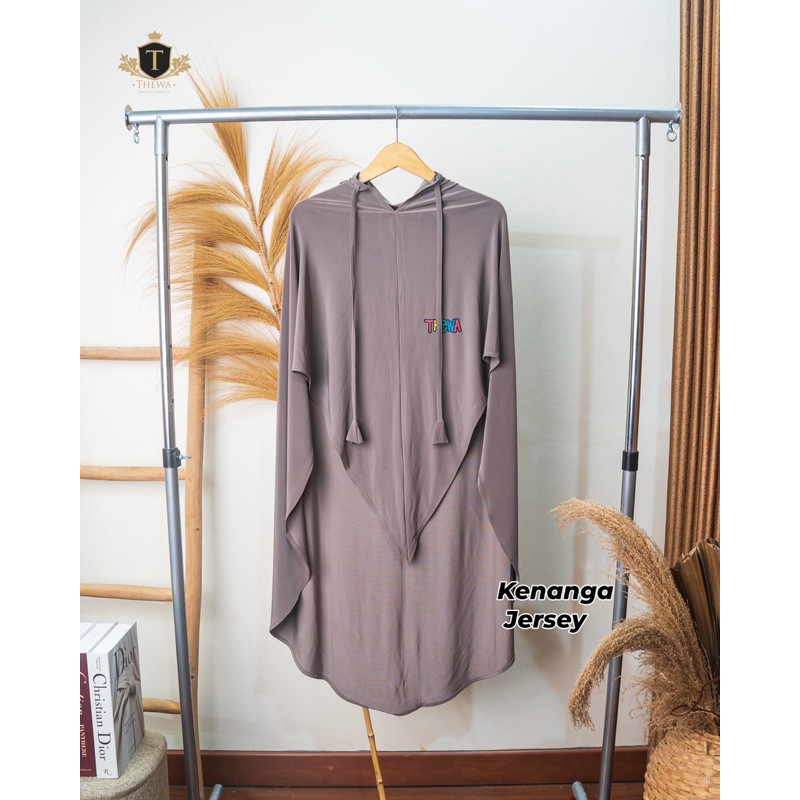 THEWA - Hijab Jersey Korea Kenanga Jersey Kerudung Size Xl