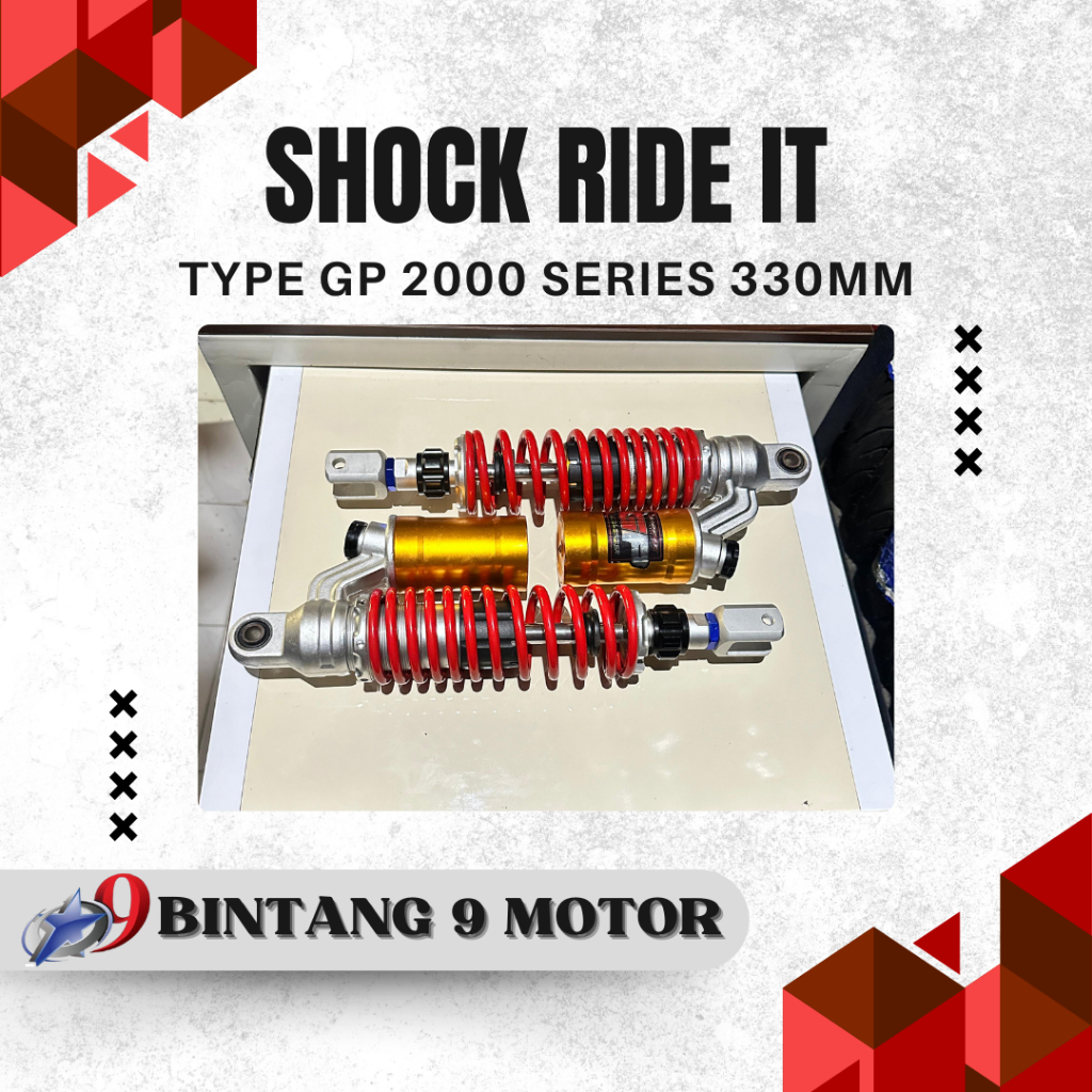 SHOCK SKOK RIDE IT TYPE GP 2000 UKURAN 330MM-BINTANG SEMBILAN MOTOR