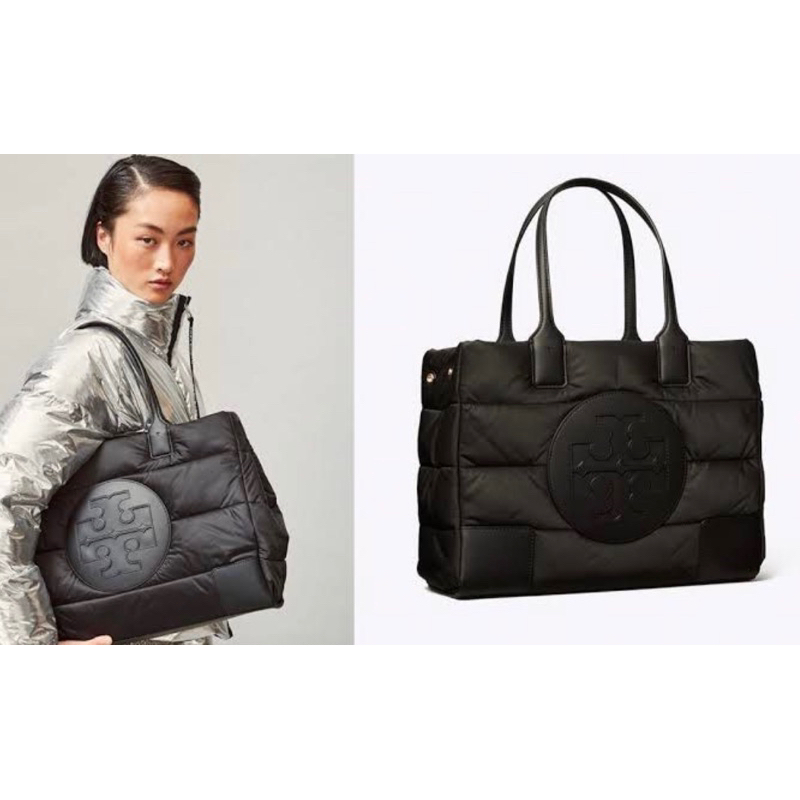 Tory Burch Ella puffer mini bag black