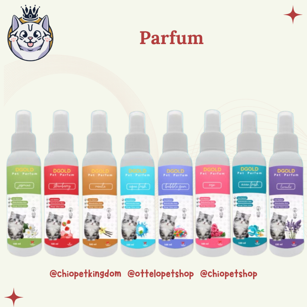 Parfum Kucing Anjing Kelinci Hamster Minyak Wangi Hewan / Parfum Anjing Chio Pet Shop