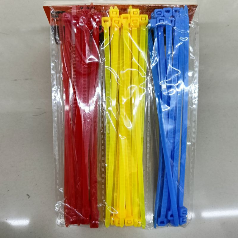 

Cable Tie Warna Merah, Kuning & Biru 4 x 150 mm (Isi 50 Pcs)