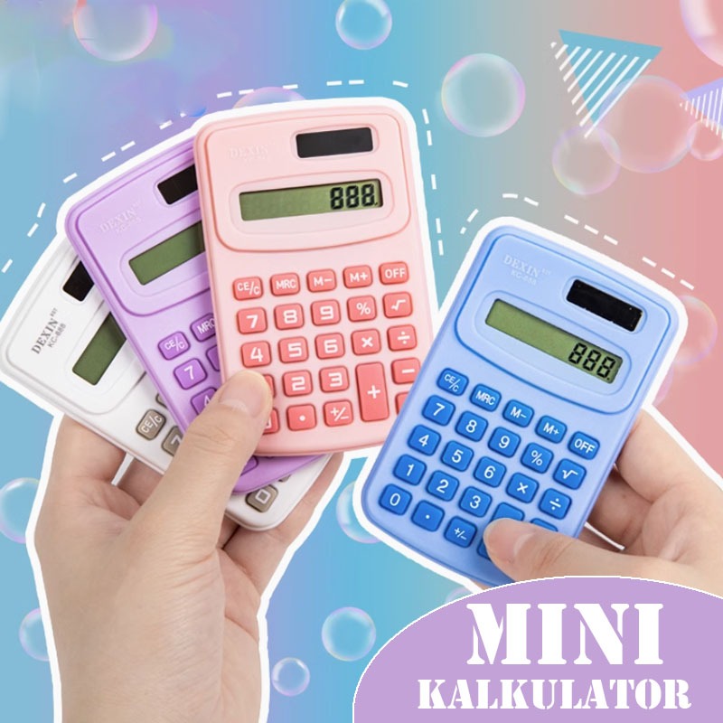 

DEXIN Kalkulator Saku Sekolah Kantor Mini Calculator 8 Digit