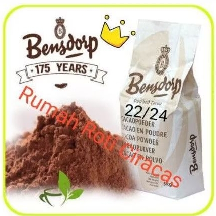 

BENSDORP 100 GR COKLAT BUBUK REPACK 22/24 BENSDROP COCOA POWDER 100GR REPACK