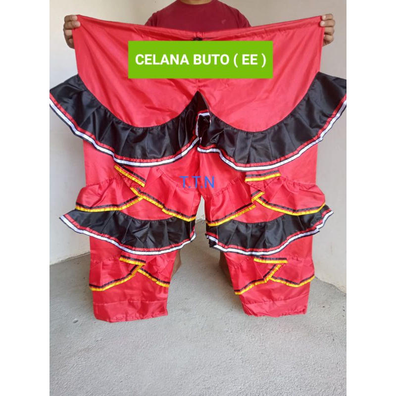 Celana Jaranan Buto Banyuwangi Merah / Celana Buto