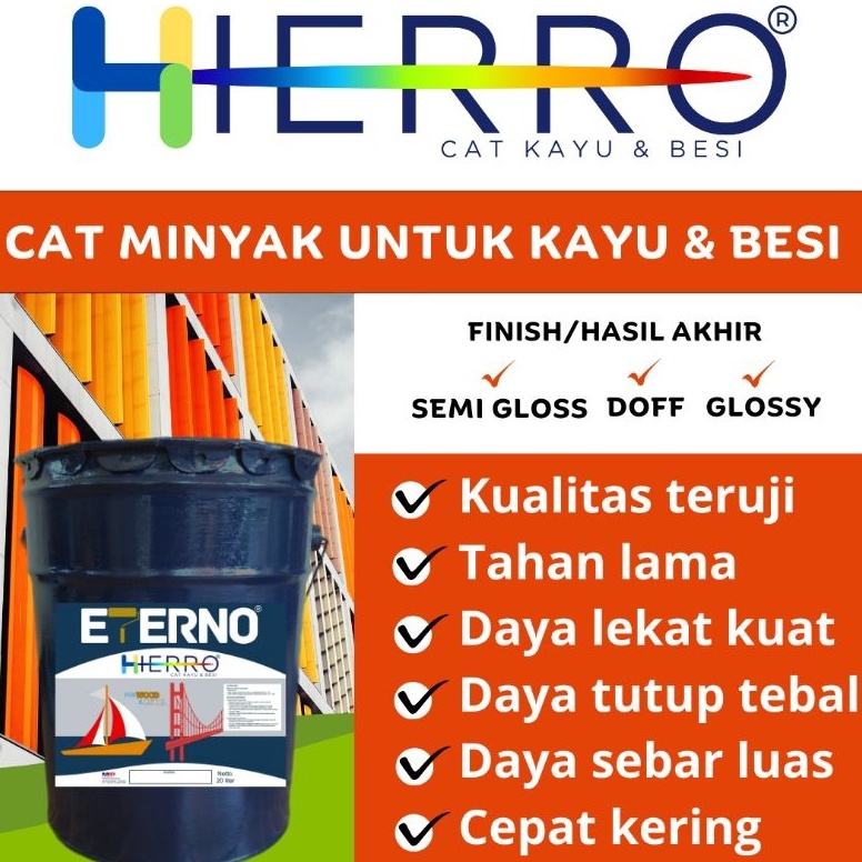 

KODE Q56T Cat Eterno Cat minyak cat sintetik cat besi cat kayu 2L
