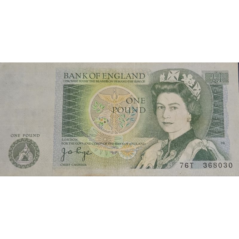 #Termurah Banget Uang Negara Inggris/British England 1 Pound Ratu Elizabeth Kondisi AUNC- XF MULUS B