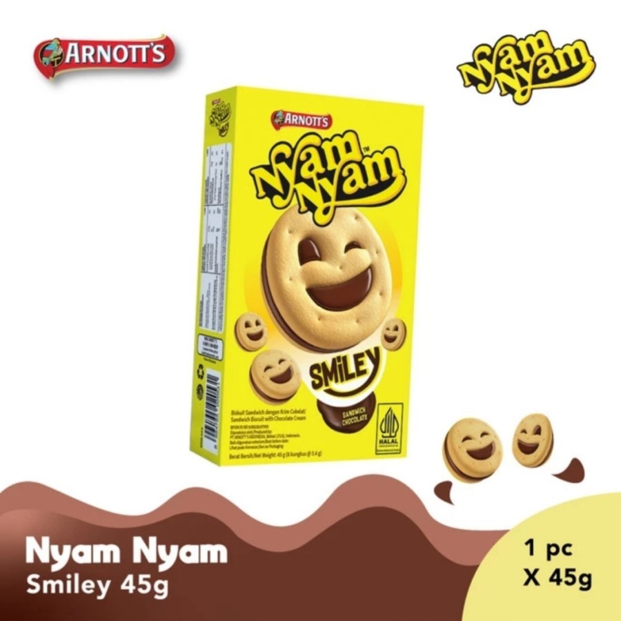 

NYAM-NYAM SMILEY SANDWICH CHOCOLATE | Nyam Nyam Nyamnyam Smile