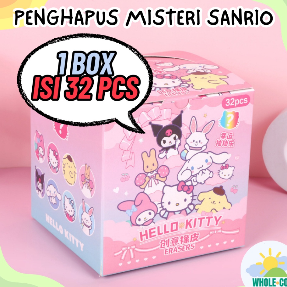 

Kilat 1 BOX ISI 32 PCS Penghapus Misteri Premium Karakter Melody Kuromi Lucu Unik Imut Cod B12