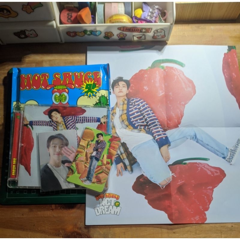 NCT DREAM ALBUM HOT SAUCE JEWEL CASE VER JAEMIN (FULL SET, UNSEALED)
