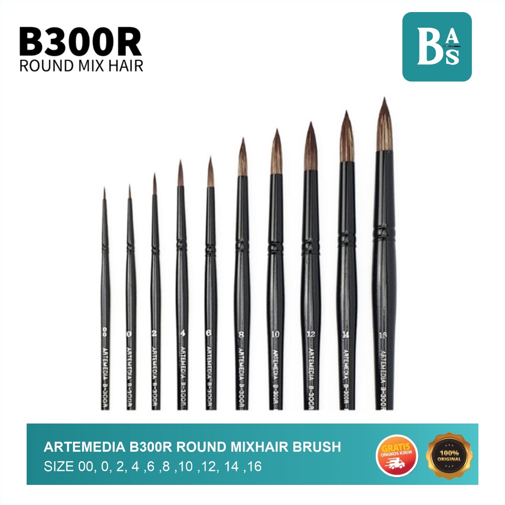 

ART Y4P7 Artemedia B3R Round Mixhair Brush