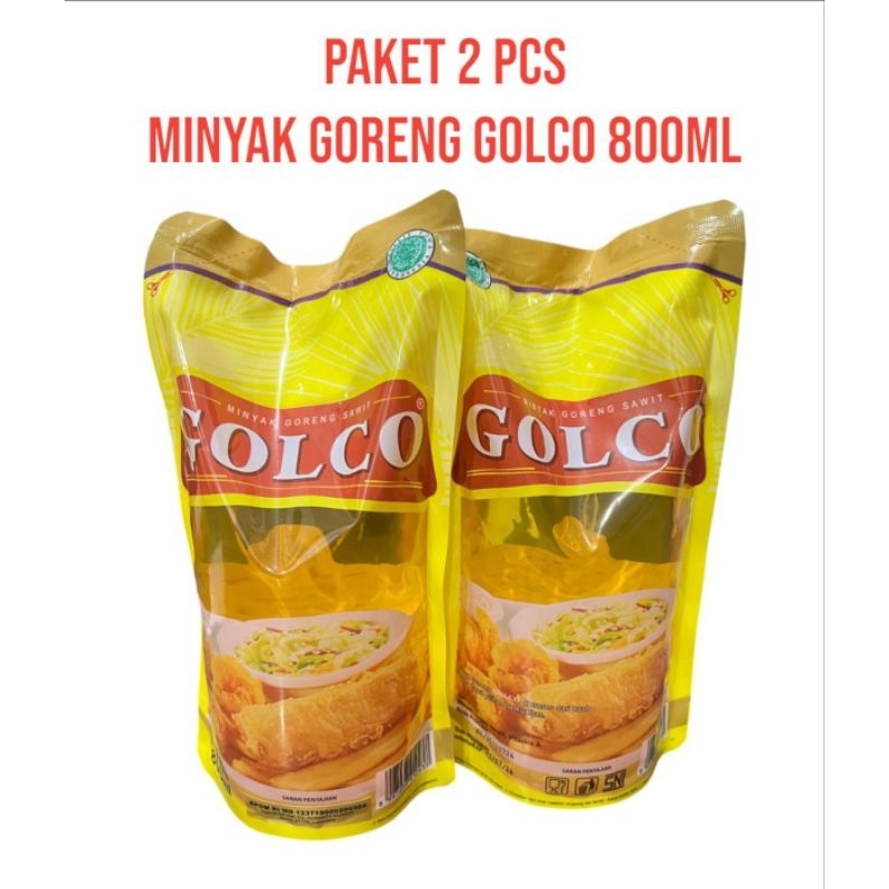 

[Paket 2Pcs] Minyak Goreng Golco 800ml Premium Berkualitas