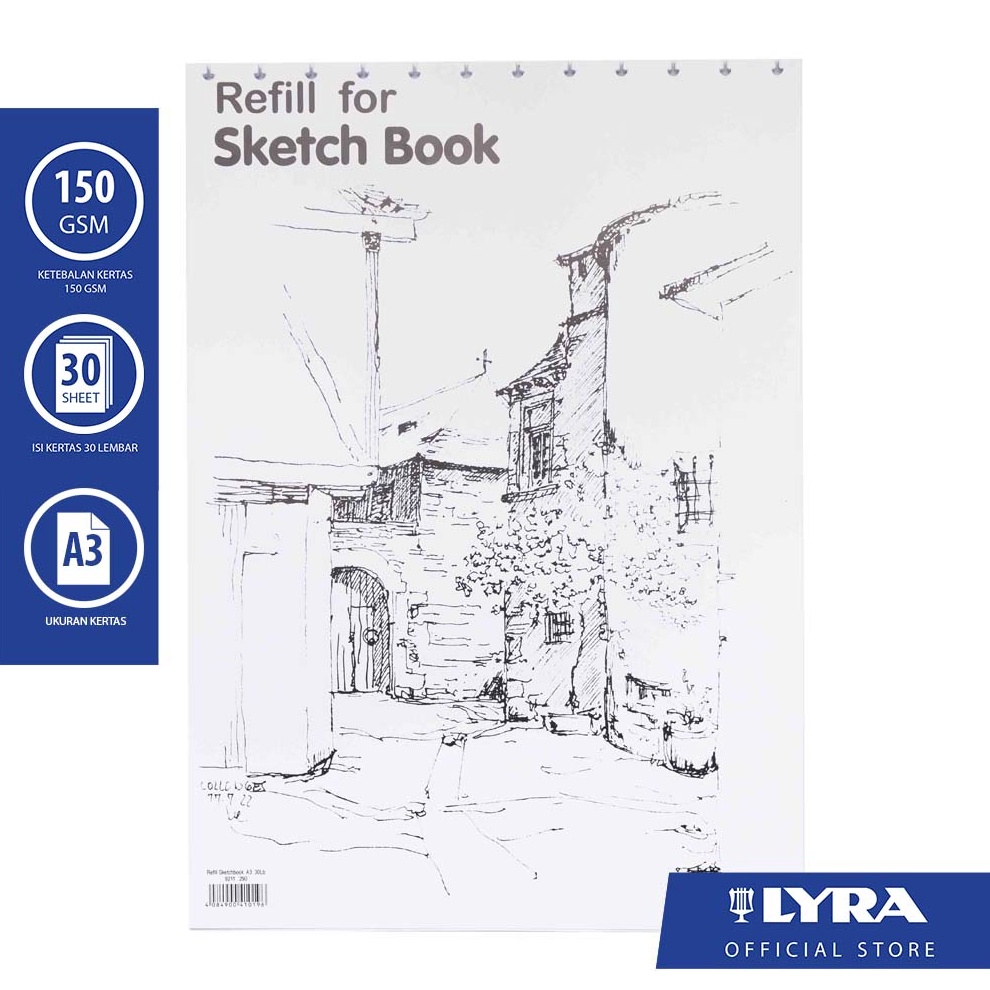 

KODE B76A LYRA Refill Sketch Book A3 3 Sheet 15gsm Buku Sketsa untuk Menggambar