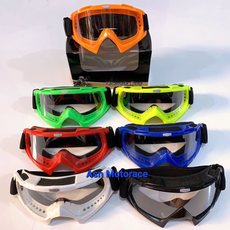 KACAMATA GOOGLE MOTO CROSS KACA MATA HELM TRAIL CROSS UNIVERSAL MOTOR