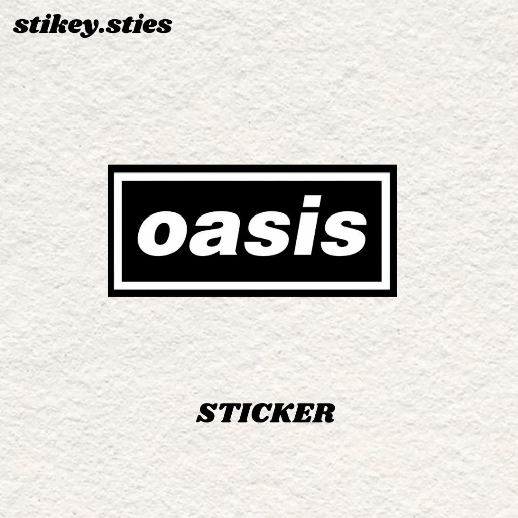 

STICKER BAND OASIS AESTHETIC ANTI AIR VINYL / STIKER BRAND HELM LAPTOP HP MOTOR TUMBLR TAS KOPER