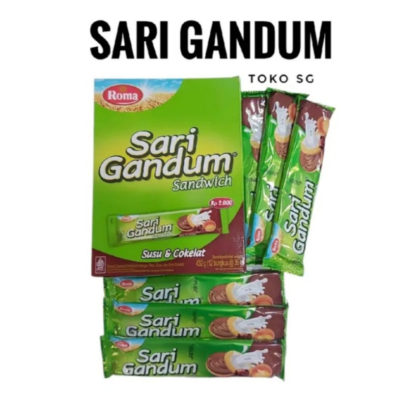 

roma sandwich sari gandum. 1 box isi 12 pcs