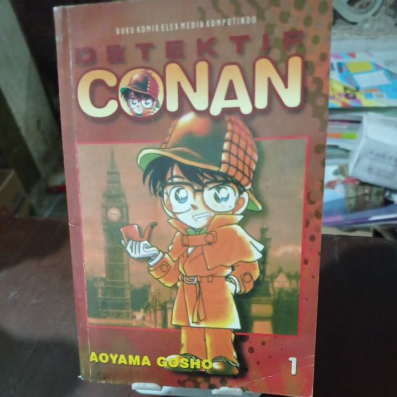 KOMIK BEKAS - DETECTIVE CONAN VOL 1 SAMPUL WARNA