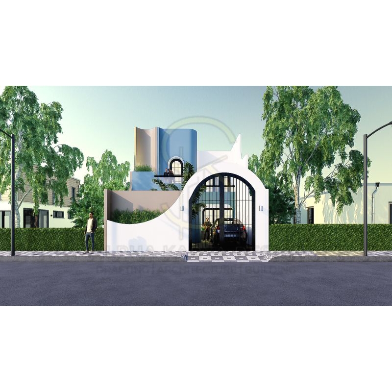 Desain 3D bangunan Arsitektur - (eksterior& interior) - (3 view render)