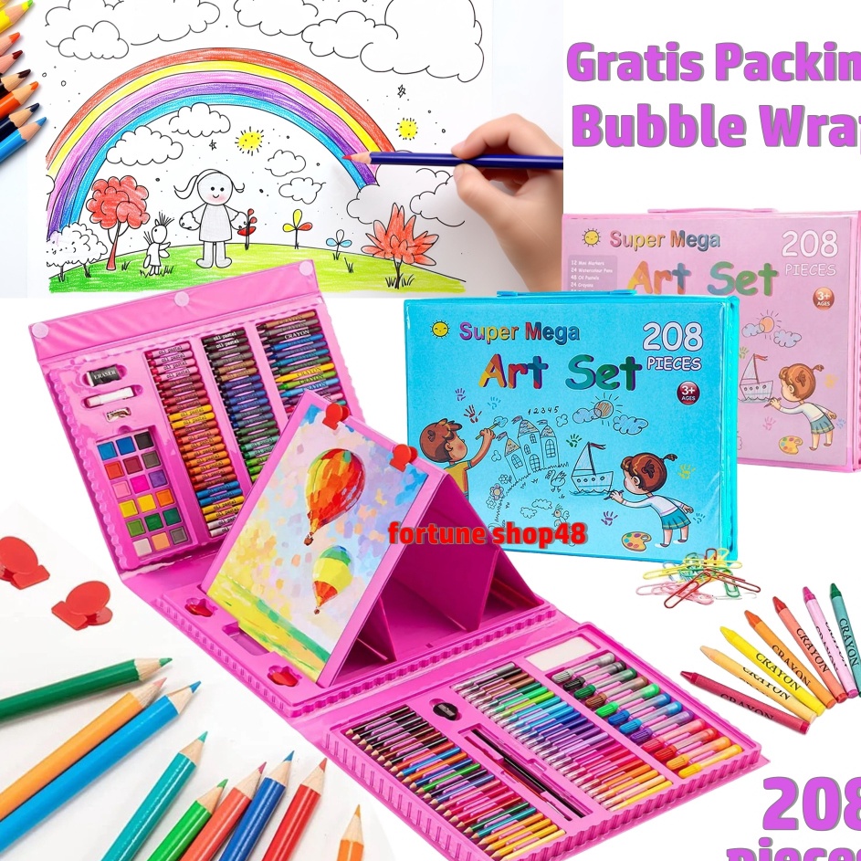 

BIG SELLER Crayon Set 28 Pcs Pensil Warna Lengkap Krayon Set Alat Menggambar Mewarnai Cat Air Lukis Anak