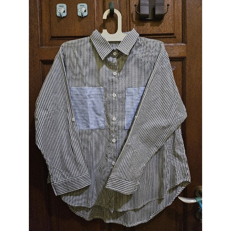 Kemeja garis-garis / stripes jumbo wanita