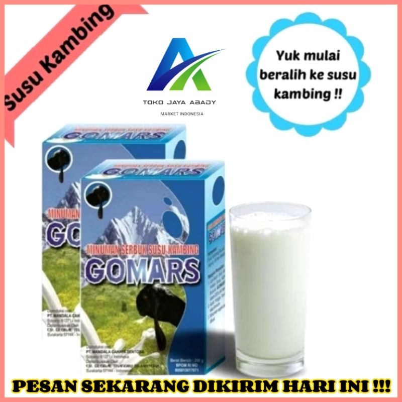 

Susu Kambing Etawa GOMARS Rasa Original Dan Coklat 200 Gram