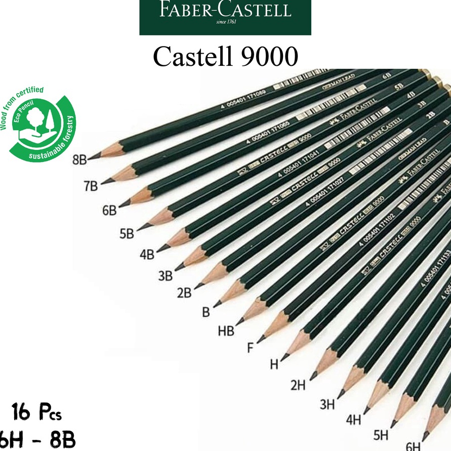 

HANYA DISINI BELANJA LEBIH MUDAH Paket Pensil Faber Castell Lengkap H HB F B 2H 3H 4H 5H 6H 2B 3B 4B 5B 6B 7B 8B 16 Jenis Pencil