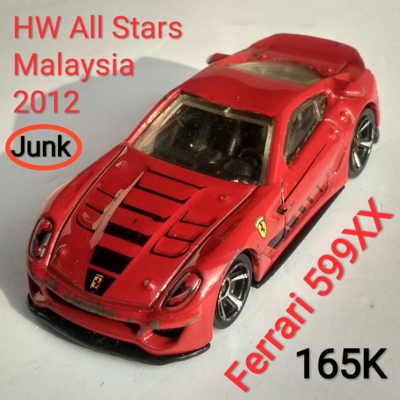 Hot Wheels Ferrari 599XX Merah Junk Parah