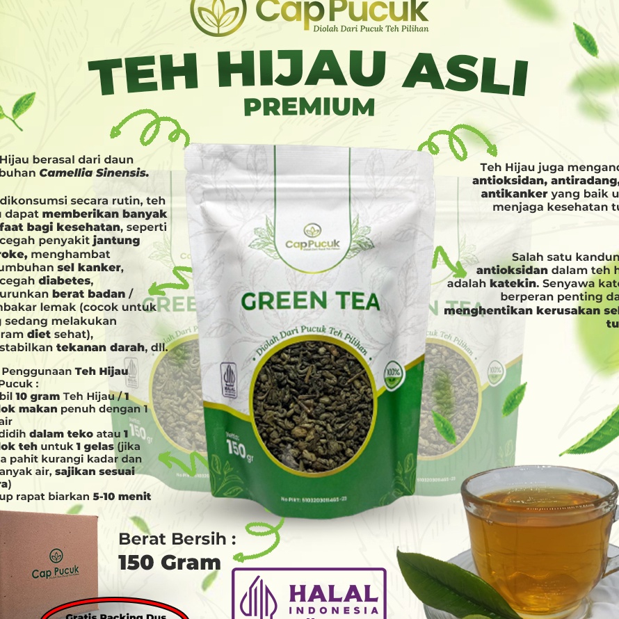 

HARI INI SAJA DISKON BIG TEH HIJAU PEKO SPESIAL GREEN TEA CAP PUCUK PREMIUM