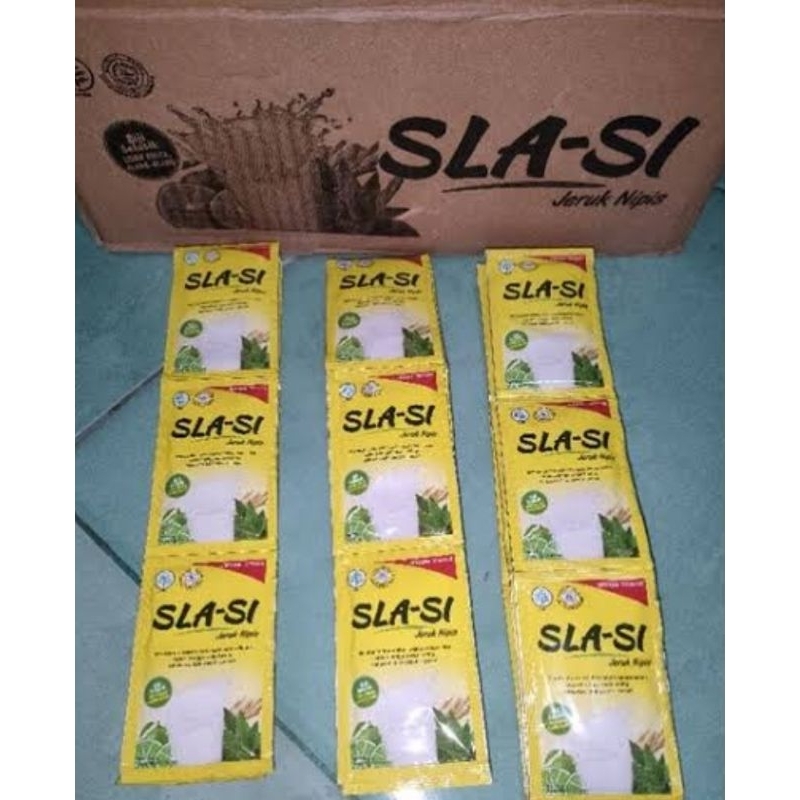 

Sla-si jeruk nipis 1karton isi 30 renceng