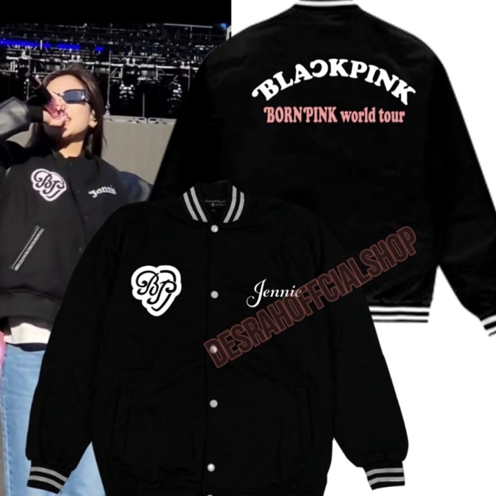 PELAYANAN CEPAT JACKET VARSITY baseball BLACKPINK BORNPINK tour