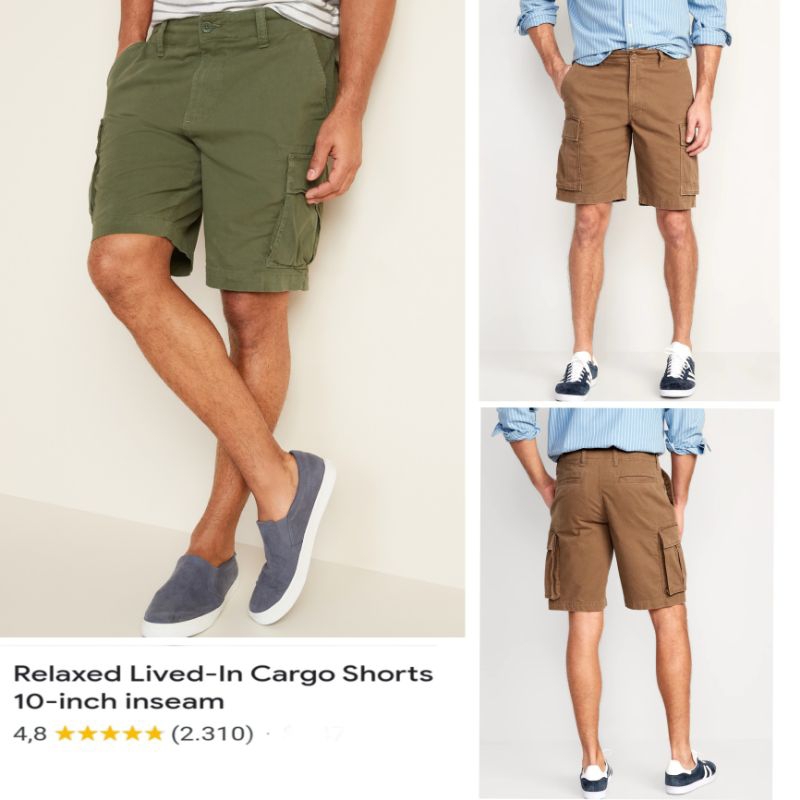 Celana Pendek Cargo Old navy || Cargo OLDNVY Lived-in Straight