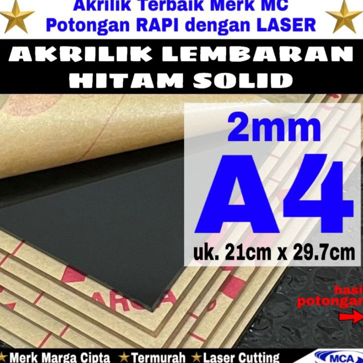 

NIKMATI KEMUDAHAN BELANJA ONLINE AKRILIK lembaran HITAM SOLID 2mm uk A4 Marga cipta Acrylic